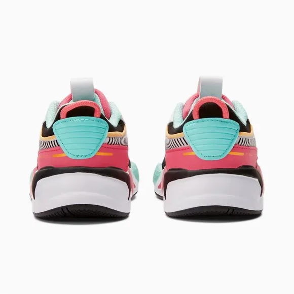PUMA RS-X Spring Toddler Shoes Puma White-Sun Kissed Coral-Aruba Blue | Size 6C