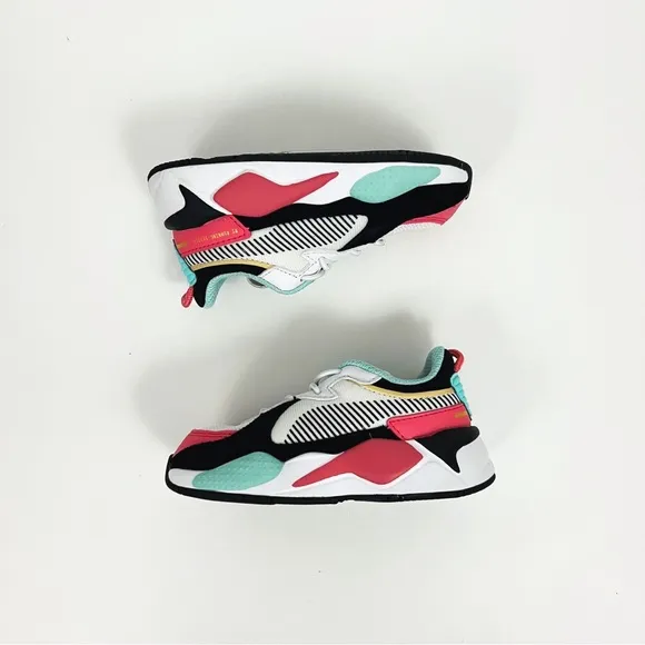 PUMA RS-X Spring Toddler Shoes Puma White-Sun Kissed Coral-Aruba Blue | Size 6C