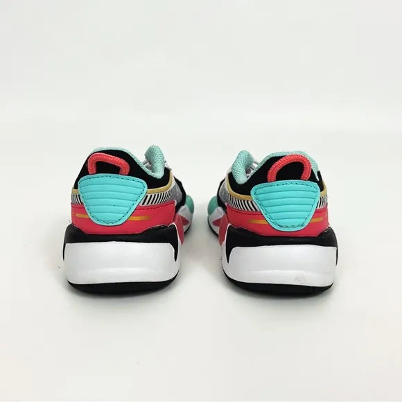 PUMA RS-X Spring Toddler Shoes Puma White-Sun Kissed Coral-Aruba Blue | Size 6C