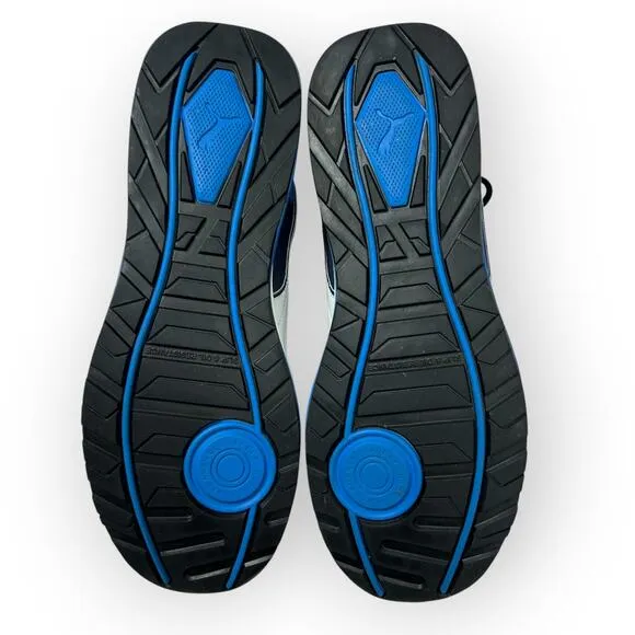 PUMA Safety Work Shoes MENS 9.5 Airtwist Blue Low Sneakers Non-Slip Comp Toe