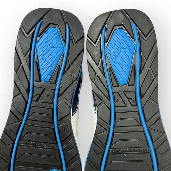 PUMA Safety Work Shoes MENS 9.5 Airtwist Blue Low Sneakers Non-Slip Comp Toe