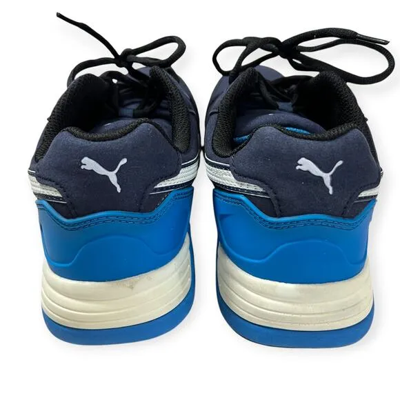 PUMA Safety Work Shoes MENS 9.5 Airtwist Blue Low Sneakers Non-Slip Comp Toe