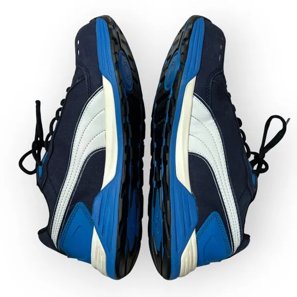 PUMA Safety Work Shoes MENS 9.5 Airtwist Blue Low Sneakers Non-Slip Comp Toe