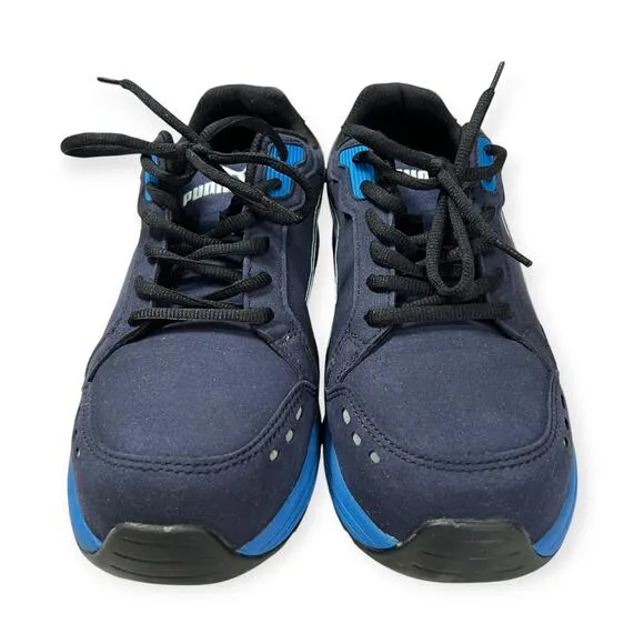 PUMA Safety Work Shoes MENS 9.5 Airtwist Blue Low Sneakers Non-Slip Comp Toe