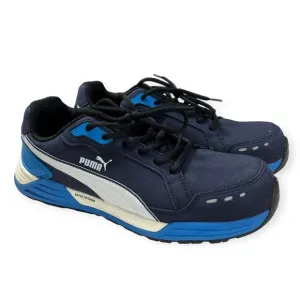 PUMA Safety Work Shoes MENS 9.5 Airtwist Blue Low Sneakers Non-Slip Comp Toe