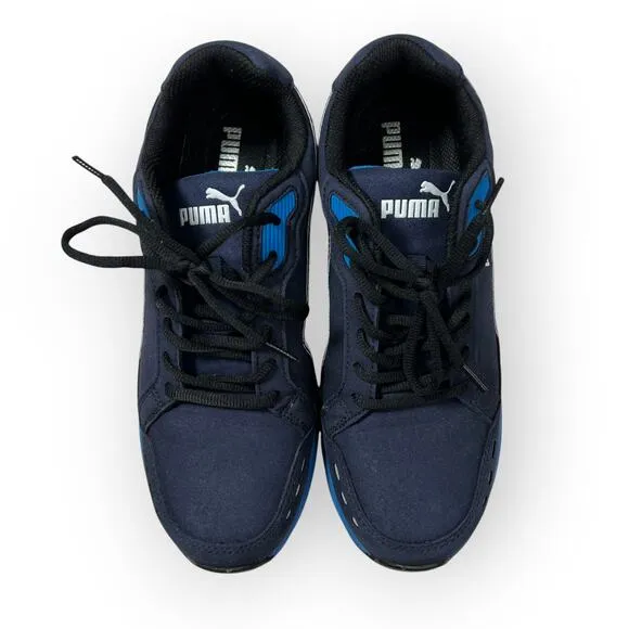 PUMA Safety Work Shoes MENS 9.5 Airtwist Blue Low Sneakers Non-Slip Comp Toe
