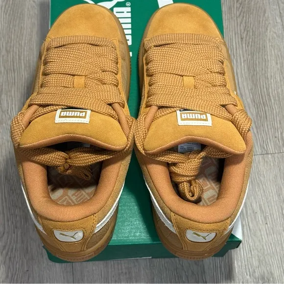Puma Suede XL Elevated Caramel Latte Gum Womens 7 - 8.5 Suede Lifestyle Sneakers