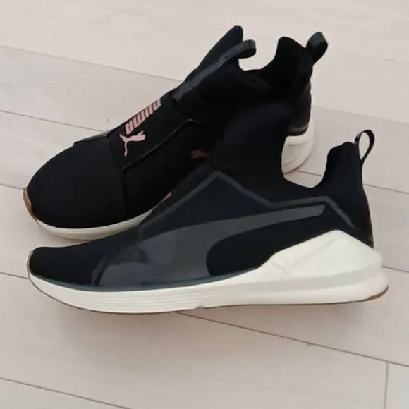 Puma Womens Fierce VR Logo Cut Out Trainers &amp; Gym Shoes Black Size 9