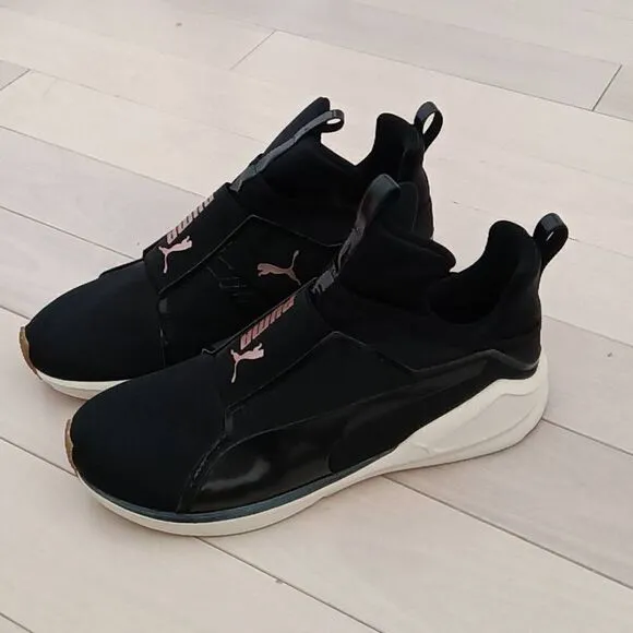 Puma Womens Fierce VR Logo Cut Out Trainers &amp; Gym Shoes Black Size 9