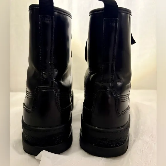 PUMA x Dua Lipa Mayze Platform Combat Boots Mid Calf Black Lace-up Goth Emo Sz 6