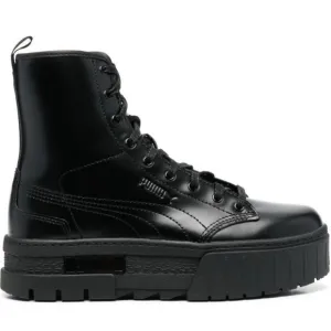 PUMA x Dua Lipa Mayze Platform Combat Boots Mid Calf Black Lace-up Goth Emo Sz 6