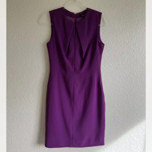 Rachel Roy Sleeveless Crepe Keyole Slim Fit Purple Dress Size 6