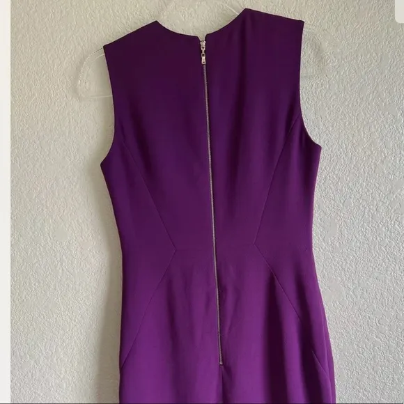 Rachel Roy Sleeveless Crepe Keyole Slim Fit Purple Dress Size 6