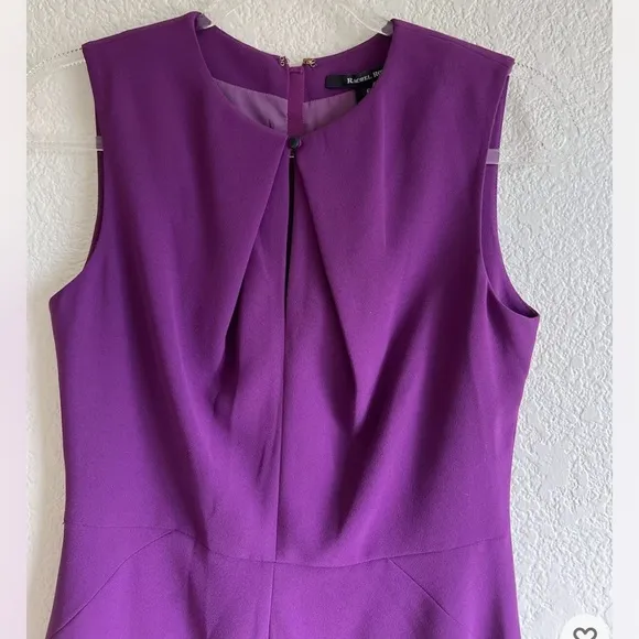 Rachel Roy Sleeveless Crepe Keyole Slim Fit Purple Dress Size 6