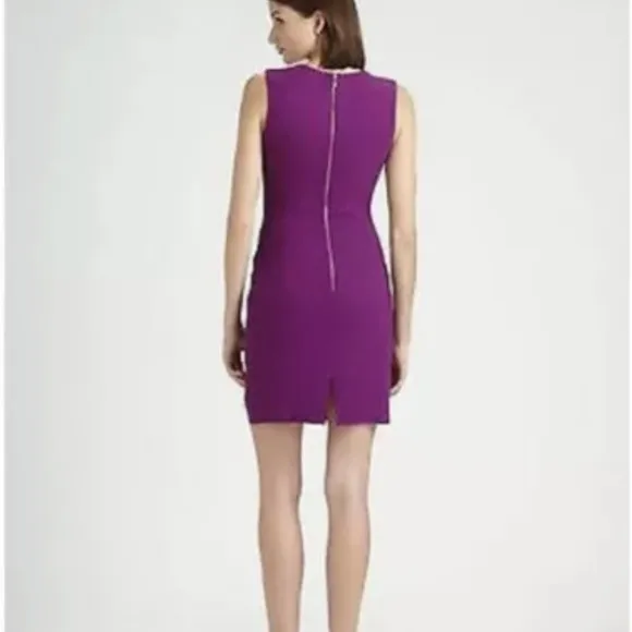 Rachel Roy Sleeveless Crepe Keyole Slim Fit Purple Dress Size 6