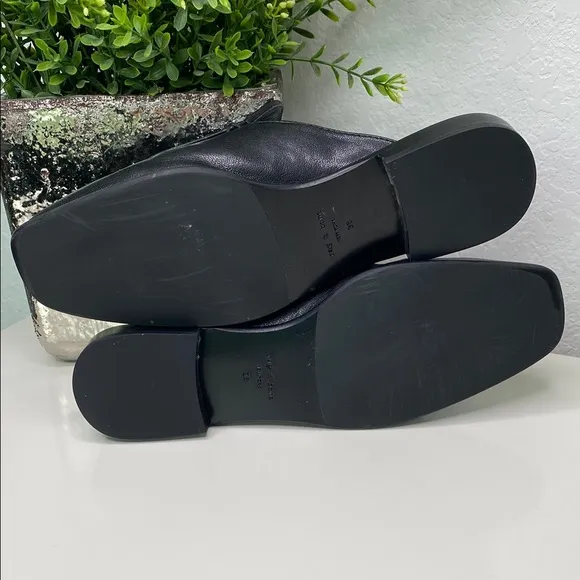 Rag &amp; Bone Aslen Black Leather Slip-On Mule Shoes Size 8