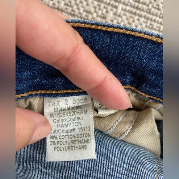 Rag &amp; Bone - Capri Denim Jean in Hampton size 27