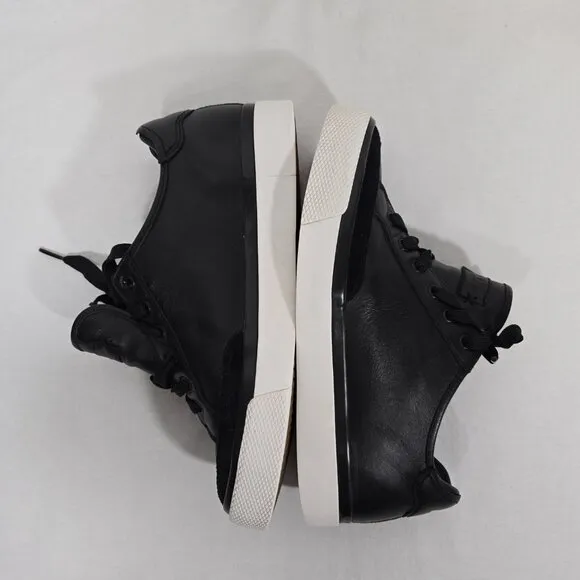 RAG &amp; BONE Elevated Basic Officecore BLACK Leather Rb Army Sneaker Women Size 10