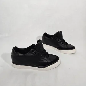 RAG &amp; BONE Elevated Basic Officecore BLACK Leather Rb Army Sneaker Women Size 10