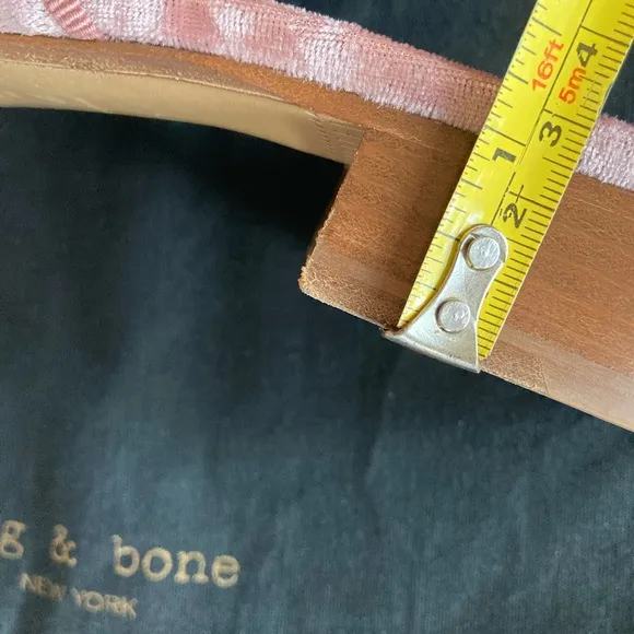 Rag &amp; Bone NY pink velvet size 41 mules