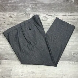 Ralph Lauren Grey w/ Blue Windowpane Slim Dress Pants 40x30