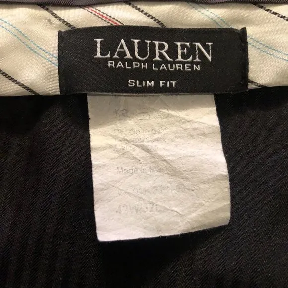 Ralph Lauren men's gray wool dress pants  size: 42/30  slim fit