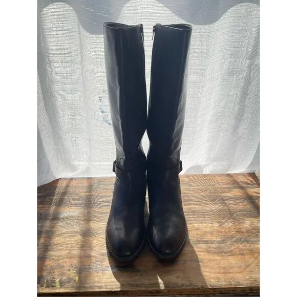Ralph Lauren Micah Leather Mid Calf Riding Boots Size 10B Brown