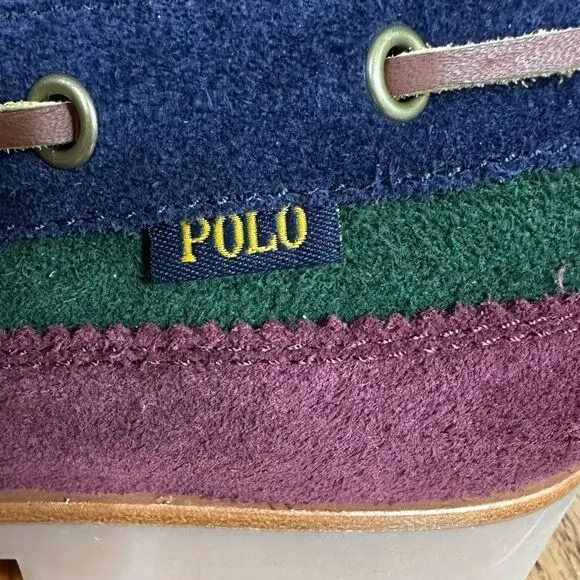 Ralph Lauren Polo Country Suade and Corduroy Ranger Boots Size 11.5.