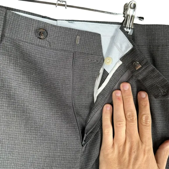 Ralph Ralph Lauren Men’s 38x30 Gray Slim Fit Dress Pants Office Career