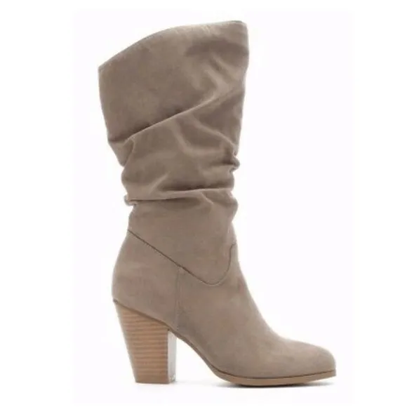 Rampage Venice Women’s Mid Calf Western-Inspired Heeled Boots size 6.5