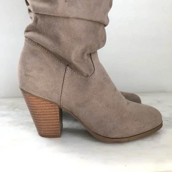 Rampage Venice Women’s Mid Calf Western-Inspired Heeled Boots size 6.5