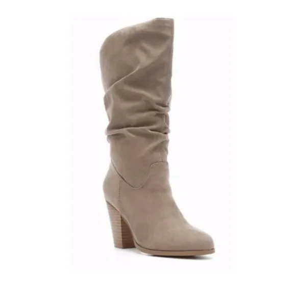 Rampage Venice Women’s Mid Calf Western-Inspired Heeled Boots size 6.5