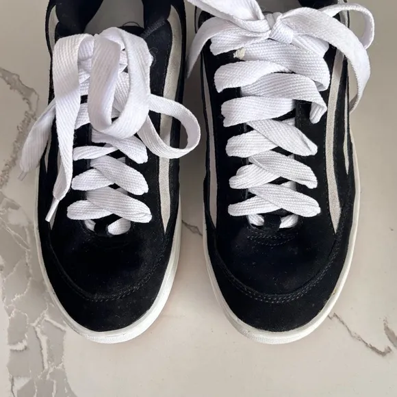 Rare 1998 Vans | Vintage Retro Y2K Black Chunky Swizzle Skater Streetwear Shoes
