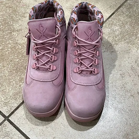 RARE Girl's Opening Ceremony x Dickies x Timberland Boots in Pink Size 5