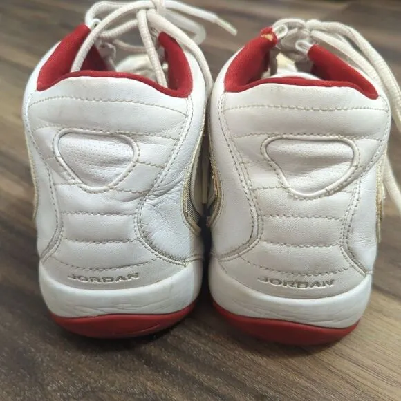 RARE🔥 Nike Air Jordan B'2RUE White Patent Red Silver Men's Shoes 10‎ 312523-104
