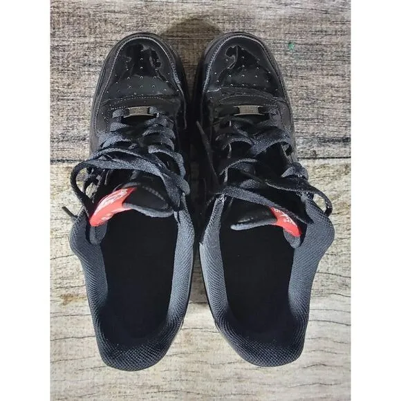 RARE Nike Air Force 1 '07 Black Black Patent Red' Shoes 315122-021 Men’s 13