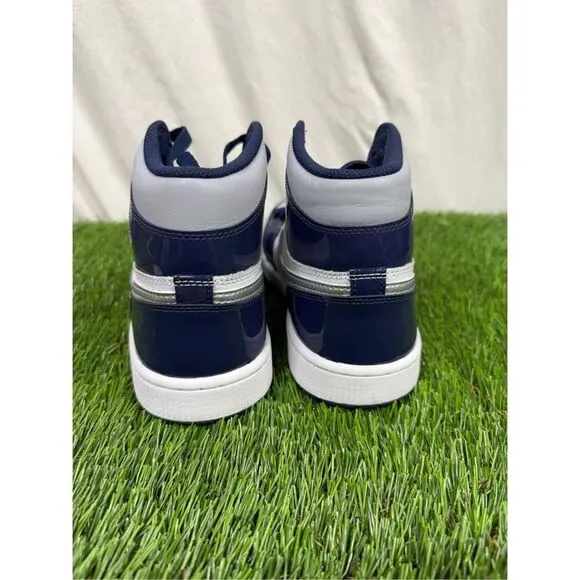RARE Size 8 CLEAN  - Air Jordan 1 Golf High Midnight Navy White Patent Leather