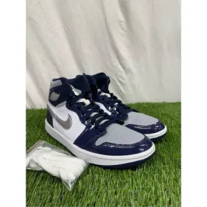 RARE Size 8 CLEAN  - Air Jordan 1 Golf High Midnight Navy White Patent Leather