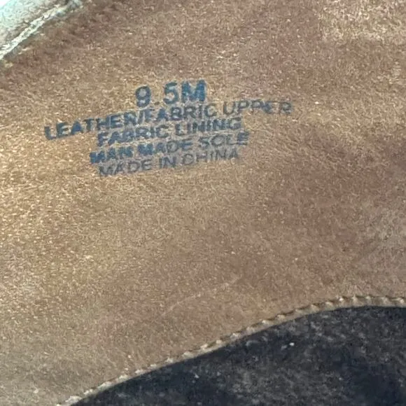 Reba Brown Genuine Leather Western Mid Calf Boots 9.5 M