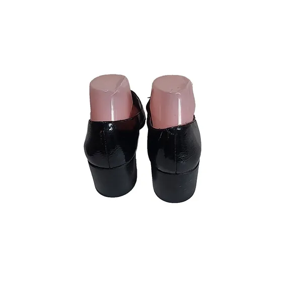 Rebecca Minkoff Edie Black Patent Leather Kiltie Loafers Shoes Womans Size 10M
