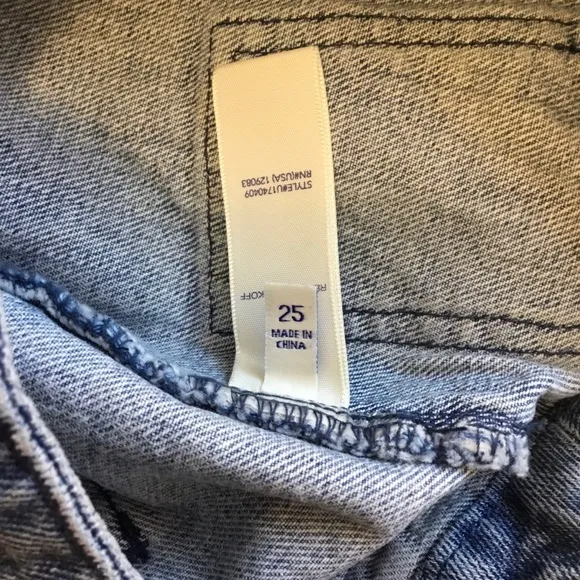 Rebecca Minkoff Rufus Mini Denim Button Down Skirt  Size 25/XS