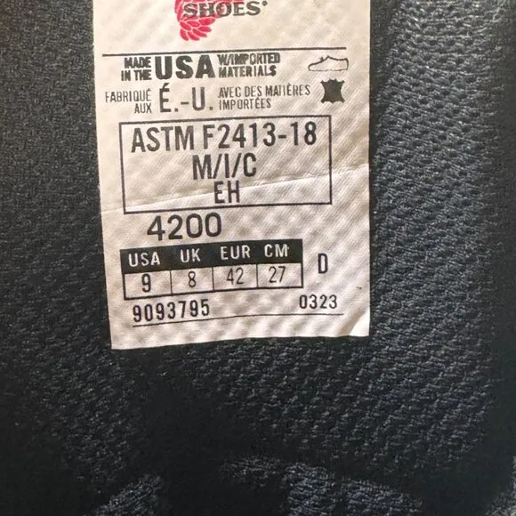 Red Wing 4200 Dynaforce Waterproof Boots (Steel Toe) 9D