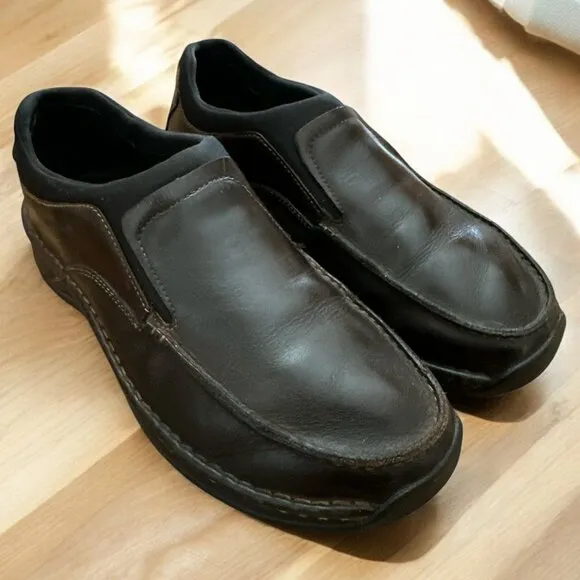 Red Wing Leather Slip on Shoes Men's size 11.5 Style 4054 Brown Slip Resistant