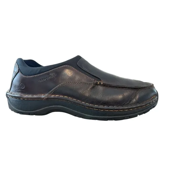 Red Wing Leather Slip on Shoes Men's size 11.5 Style 4054 Brown Slip Resistant