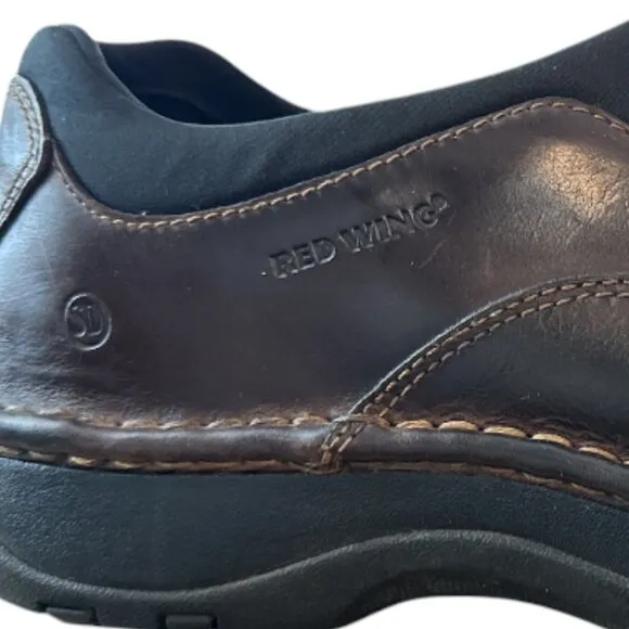Red Wing Leather Slip on Shoes Men's size 11.5 Style 4054 Brown Slip Resistant