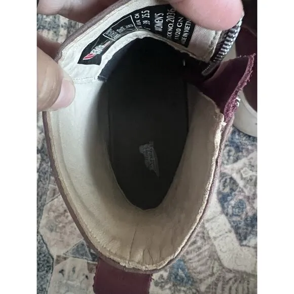 Red Wing Shoes Extra Light Oil/Slip Resistant Steel Toe For Safety Women Sz 8.5