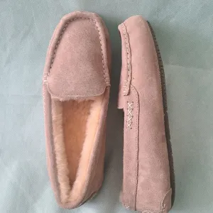 Red Wing Shoes Women's Bella Leather/ Fur Slippers Sz  12