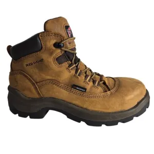 Red Wing Women's Size 8.5 Brown Work Boots Steel Toe Waterproof Slip Resistant