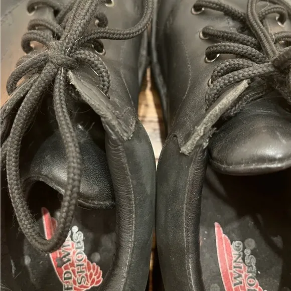 Red Wing Women’s Steel Toe Safety Shoes Size 9 Black Lace Up Leather