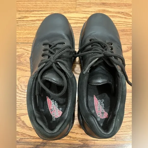 Red Wing Women’s Steel Toe Safety Shoes Size 9 Black Lace Up Leather